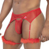 CandyMan String et Porte-jarretelles Voltis 2 Pièces Rouge